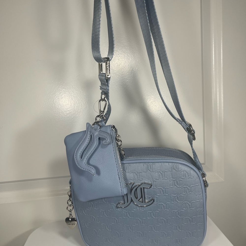 Juicy Couture Blue Crossbody Bag with Pouch